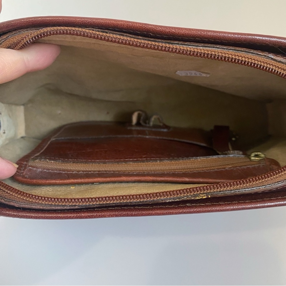Brahmin Woven Leather Should or Crossbody Handbag Purse - Picture 16 of 17